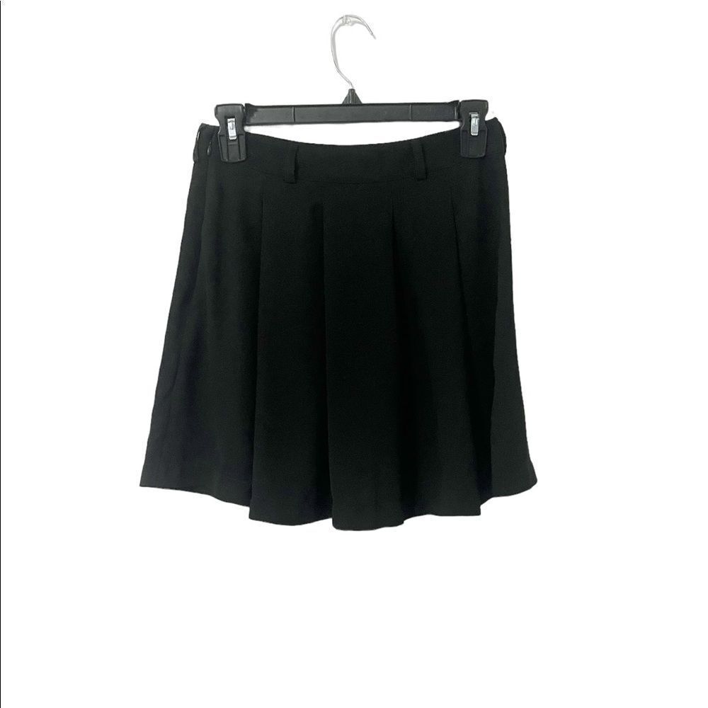 Abercrombie & Fitch Black Flare Pleated Mini Skirt Size S